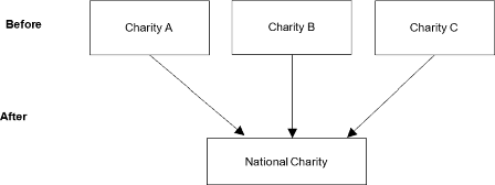 A diagram of a charity  Description automatically generated 